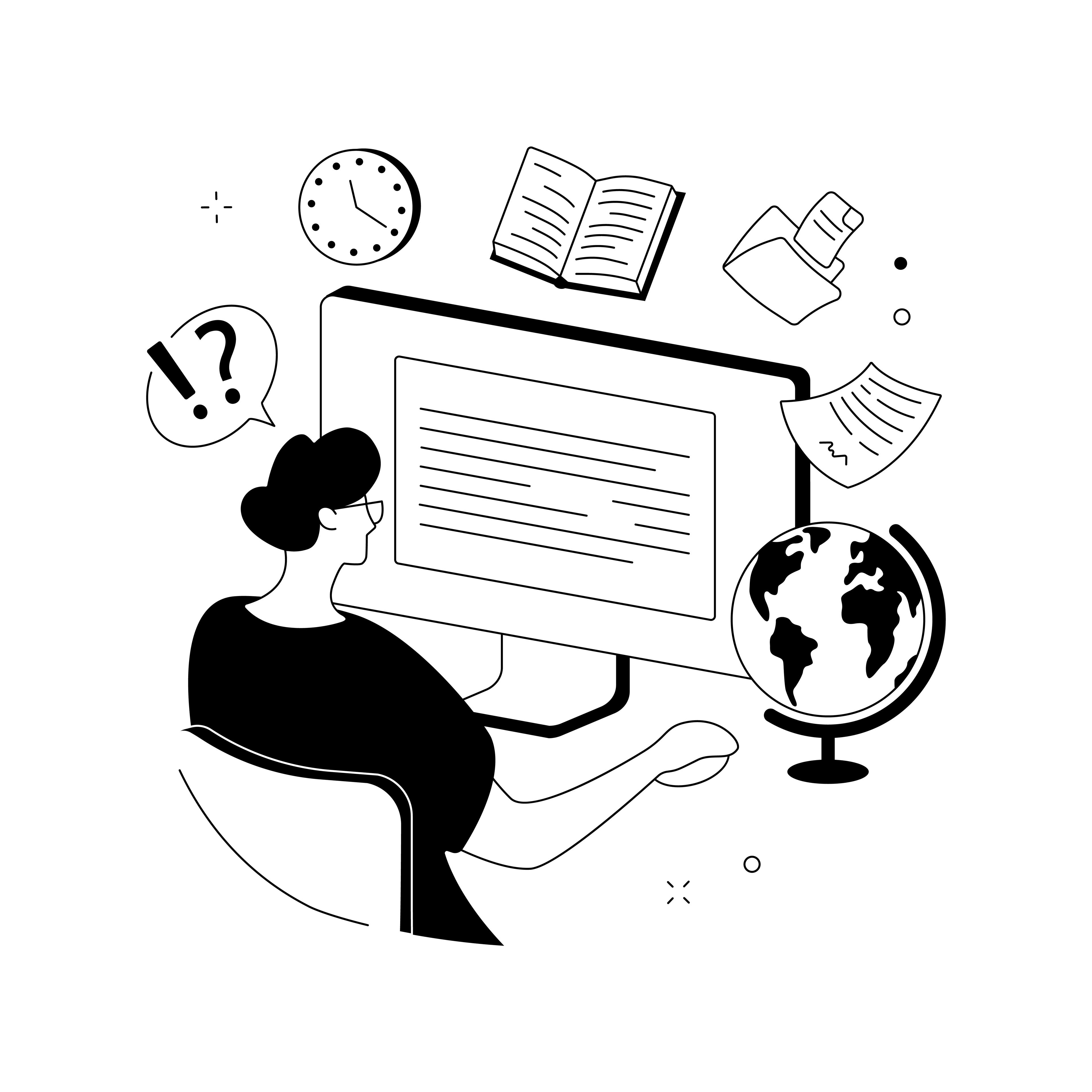 Teacher and student in a classroom